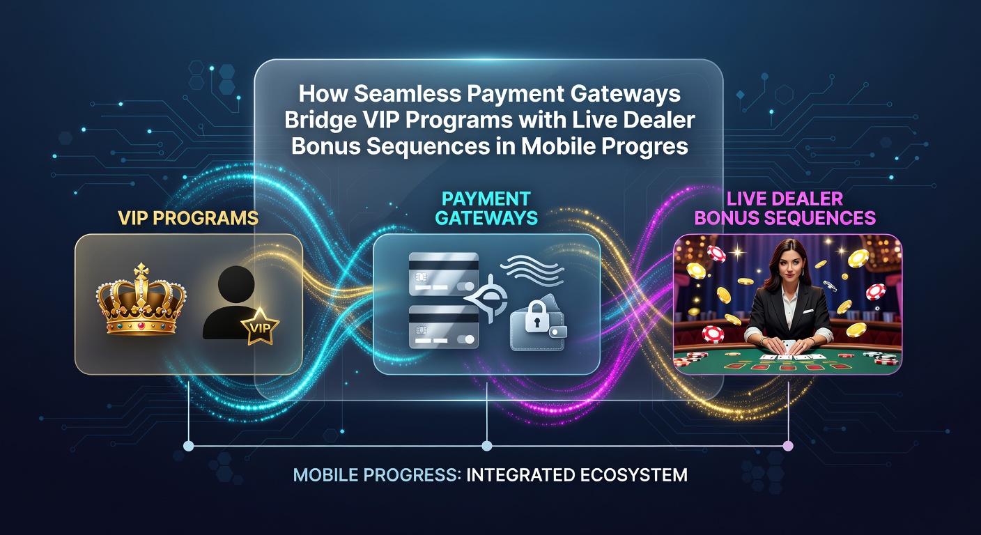 Illustration mobiler progressiver Systeme mit Live-Dealer-Integration und VIP-Boni
